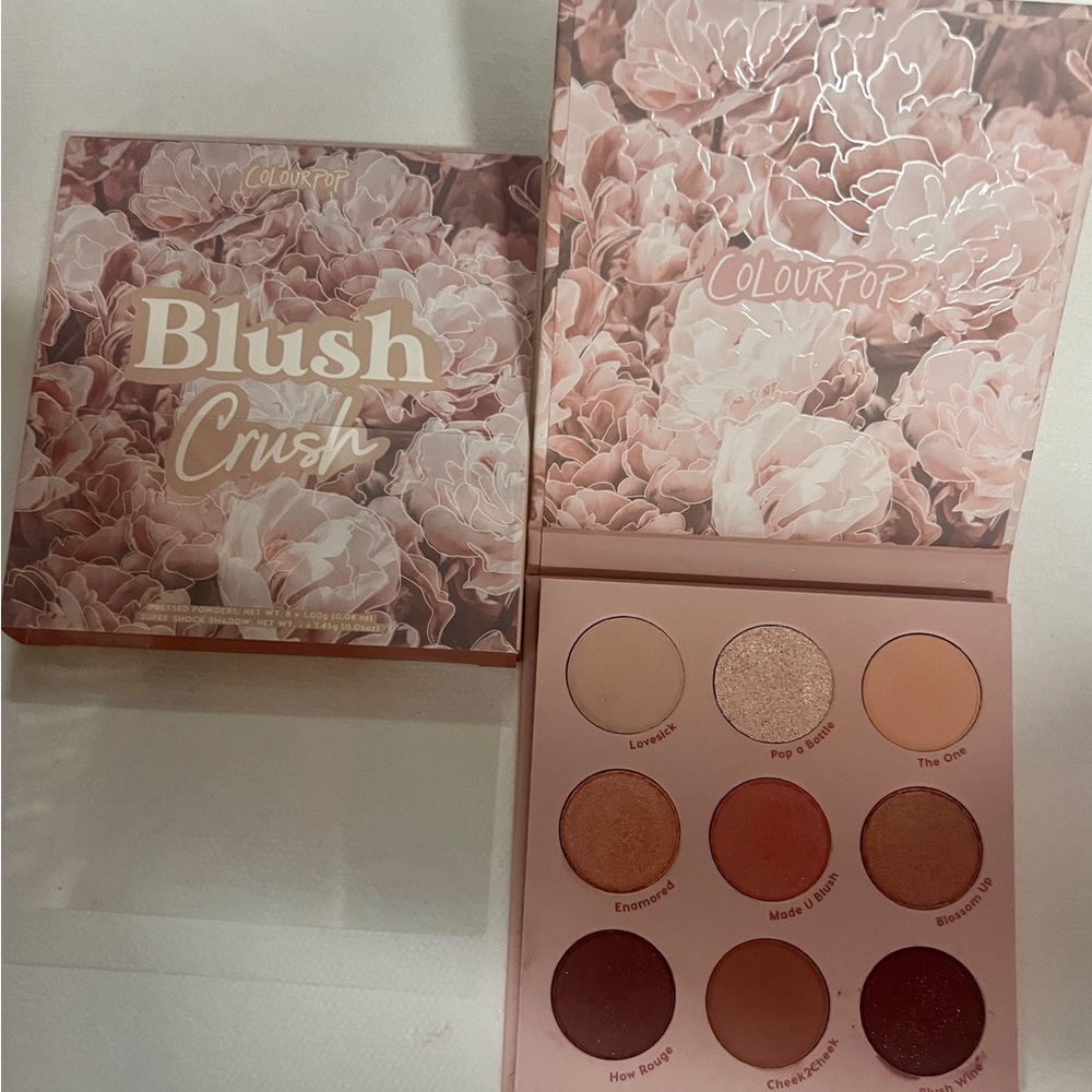 Colourpop Pink Blush Palette Romantic Shades